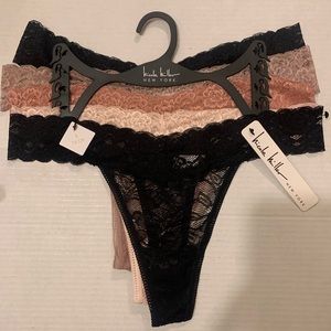 Nicole Miller Lace Thong 5 PK